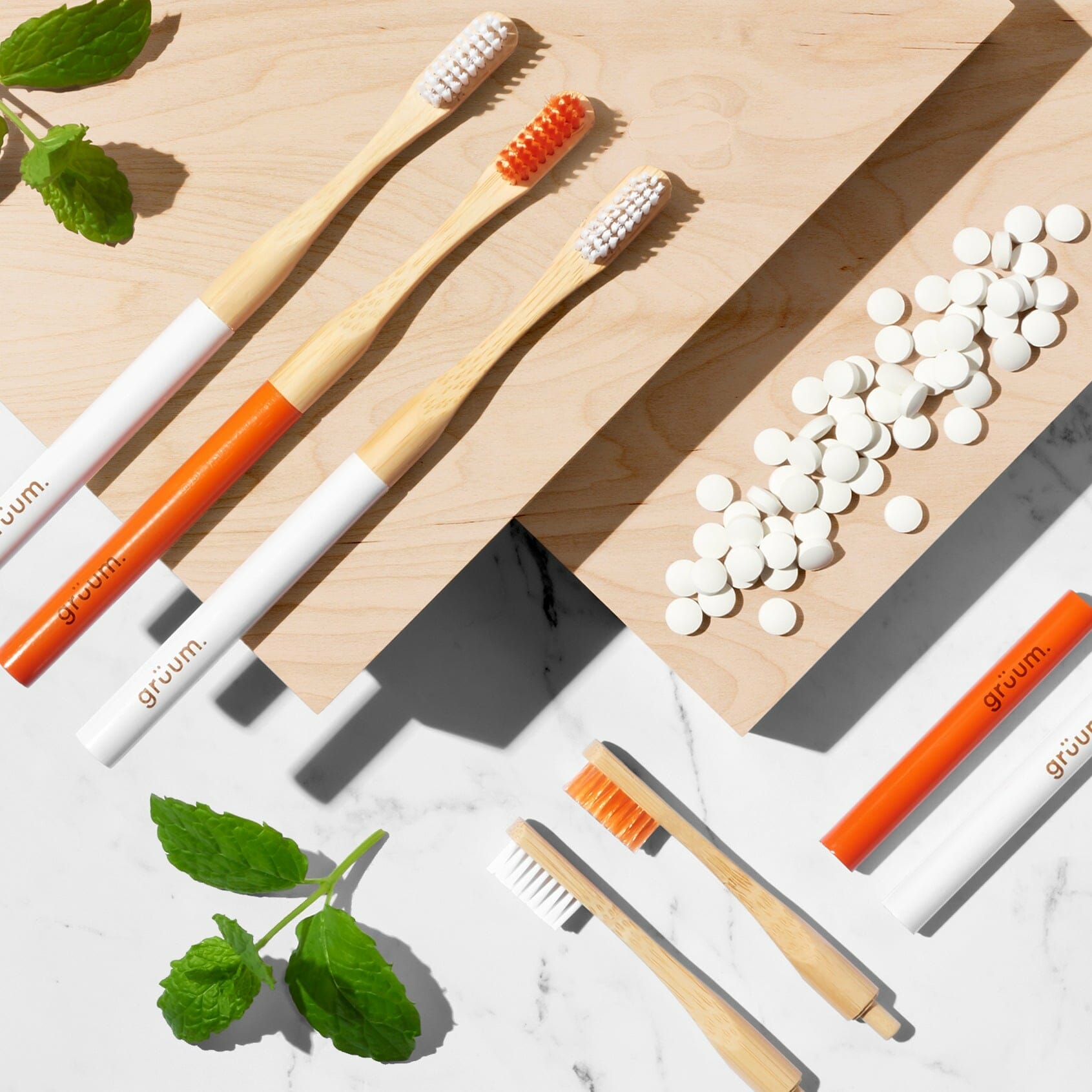 glo Toothpaste Tablets Peppermint 120 pack grüum