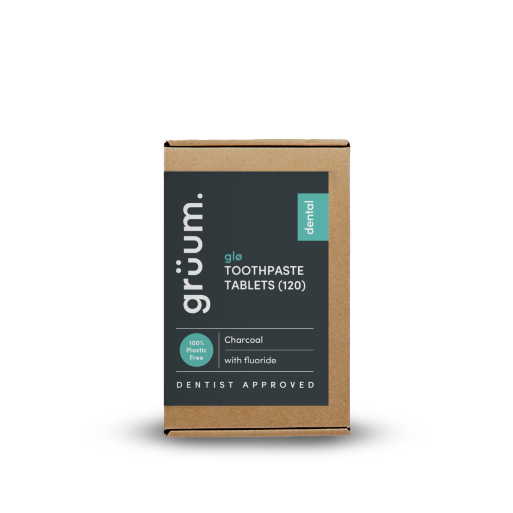 glo Toothpaste Tablets Charcoal 120 pack grüum